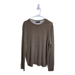 Nordstrom Sweater Men M Brown Cashmere Career Preppy Grandpa Core Minimalist